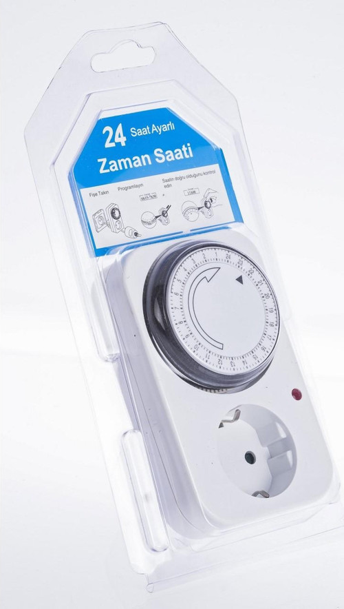 TS-MD1 Priz Tipi Analog Zaman Saati