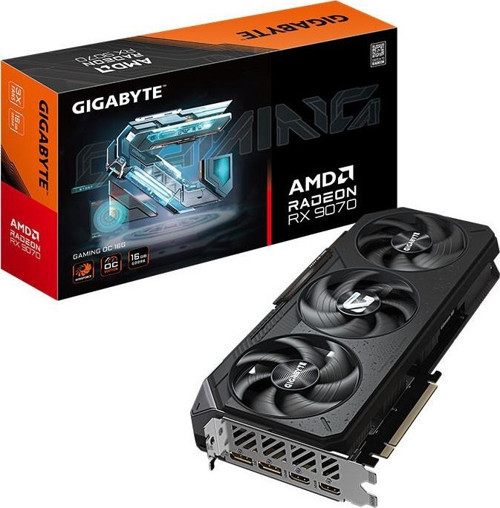 GIGABYTE Radeon RX 9070 GAMING OC 16GB RGB Lighting 256Bit AMD Ekran Kartı