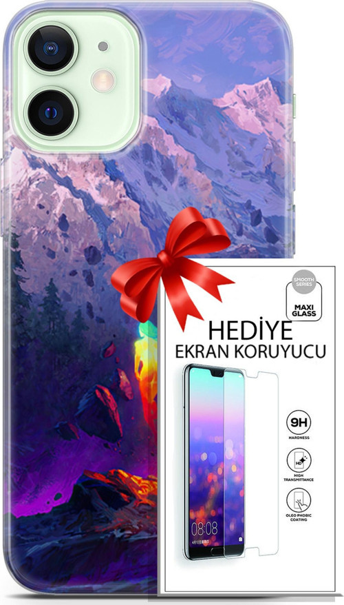 Apple İphone 12 Kılıf Orijinal Seri Neo 24 Örümcek Adam Darbe Emici Kılıf + Ekran Koruyucu