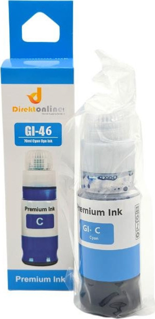Canon GI-46/CANON Maxify GX6040/GX6050/GX7040/GX7050/GX7055 70ML Mavi MÜREKKEP