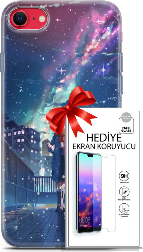 Apple İphone Se 2020 - 2022 Kılıf Orijinal Seri Fantasy 10 Anime Kar Full Hd Kılıf + Ekran Koruyucu