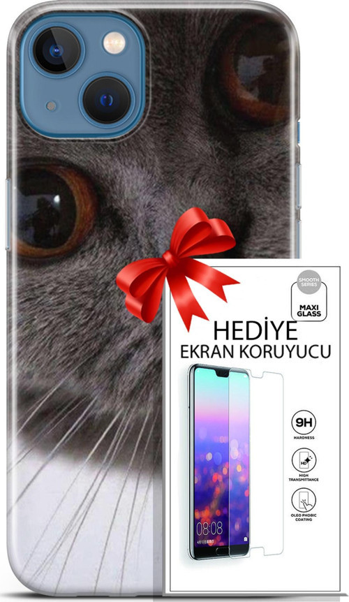 Apple İphone 13 Kılıf Orijinal Seri Scotish-British 11 Pov British 4K Baskılı Kılıf + Ekran Koruyucu