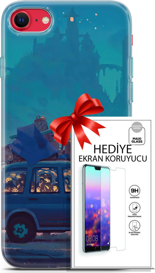 Apple İphone Se 2020 - 2022 Kılıf Orijinal Seri Neo 10 Thanos Full Hd Kılıf + Ekran Koruyucu