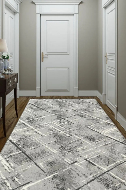 Frt Makinede Yıkanabilir Kaymaz Taban Modern Yolluk Koridor Salon Mutfak Halısı