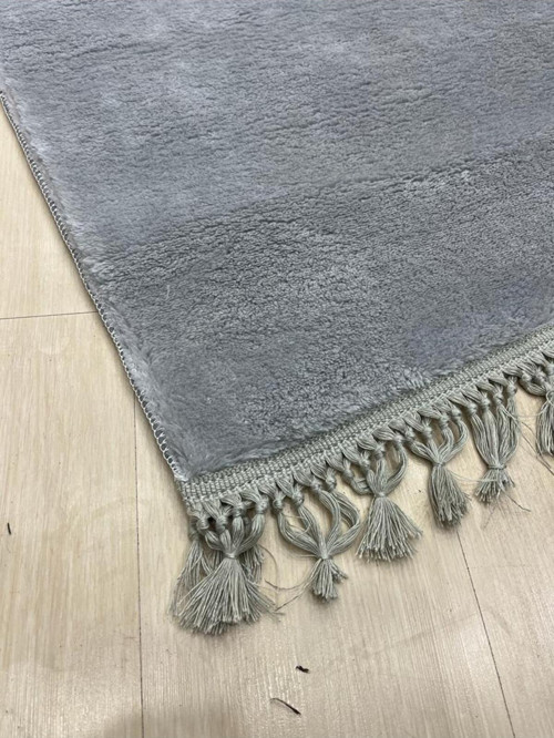 Frt Örgü Saçaklı Peluş Kaymaz Taban Salon Mutfak Çocuk Odası Koridor Halısı 2