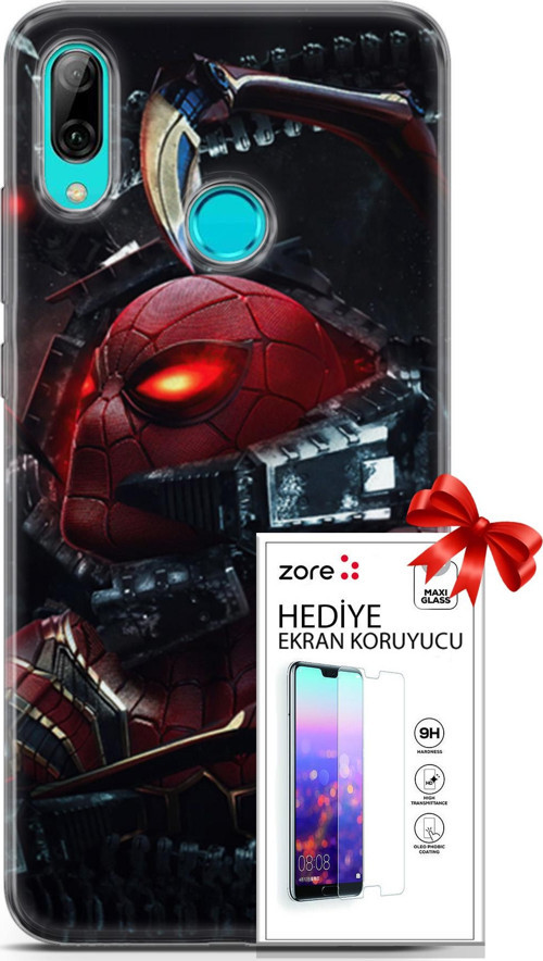 Huawei P Smart 2019 Kılıf Orijinal Seri Supers 29 Dr Octopus Leke Tutmaz Kapak + Ekran Koruyucu