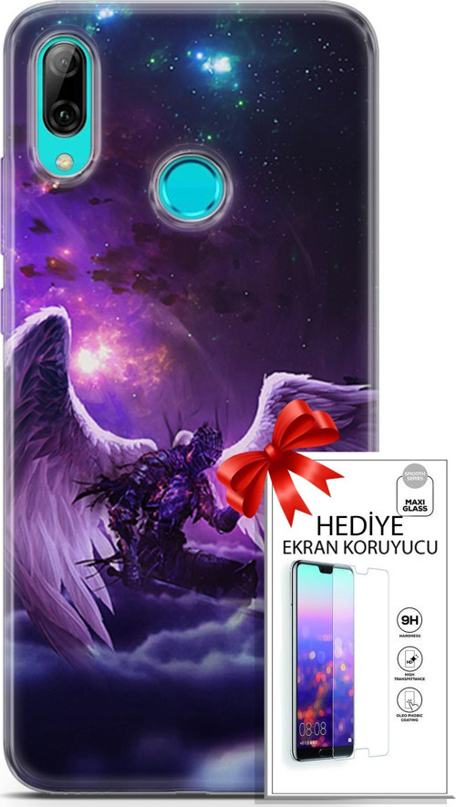 Huawei P Smart 2019 Kılıf Orijinal Seri Cardano 23 Melek Telefon Kabı Ve Ekran Koruyucu