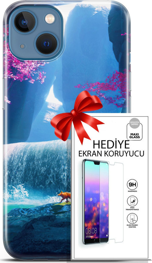 Apple İphone 13 Kılıf Orijinal Seri Neo 05 Iron Man Koruma Kılıfı + Ekran Koruyucu