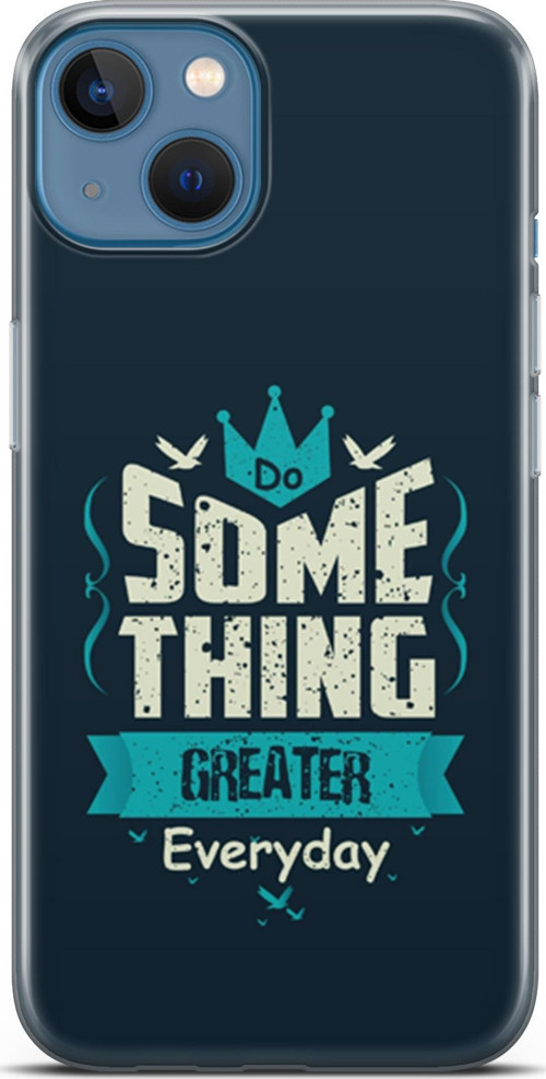 Apple İphone 13 Kılıf Orijinal Seri Typo 22 Some Thing Greater.. Kap