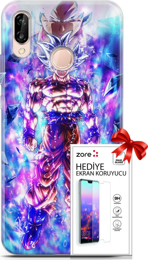 Huawei P20 Lite Kılıf Orijinal Seri Supers 12 Legends Anime Tasarım Kılıf + Ekran Koruyucu