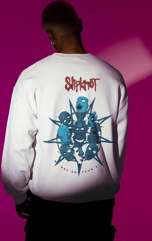 We Are Not Your Kind Yazılı Unisex Oversize Slipknot Müzik Grubu Sweatshirt