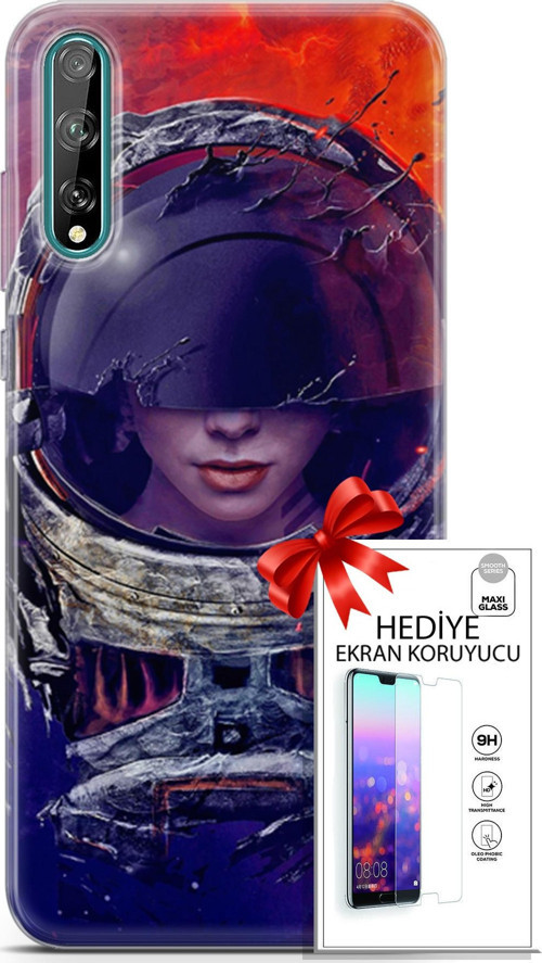 Huawei P Smart S 2020 Kılıf Orijinal Seri Algorand 17 Astrolojika Yumuşak Kılıf + Ekran Koruyucu