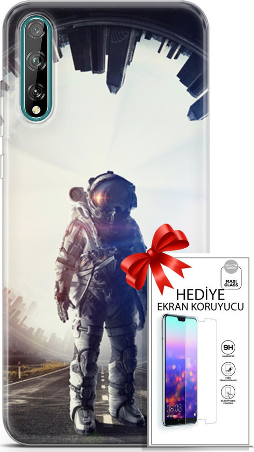 Huawei P Smart S 2020 Kılıf Orijinal Seri Algorand 22 Astro Kap + Ekran Koruyucu