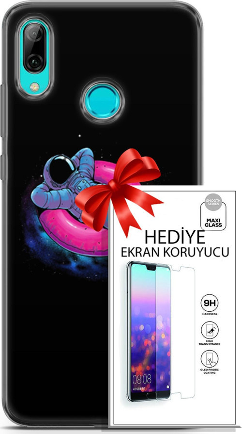 Huawei P Smart 2019 Kılıf Orijinal Seri Neo 09 Darkseid Uv Kılıf Ve Ekran Koruyucu