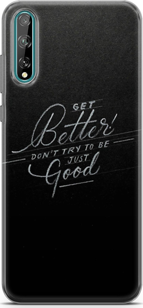 Huawei P Smart S 2020 Kılıf Orijinal Seri Typo 10 Get Better Don'T Cry Full Hd Kılıf