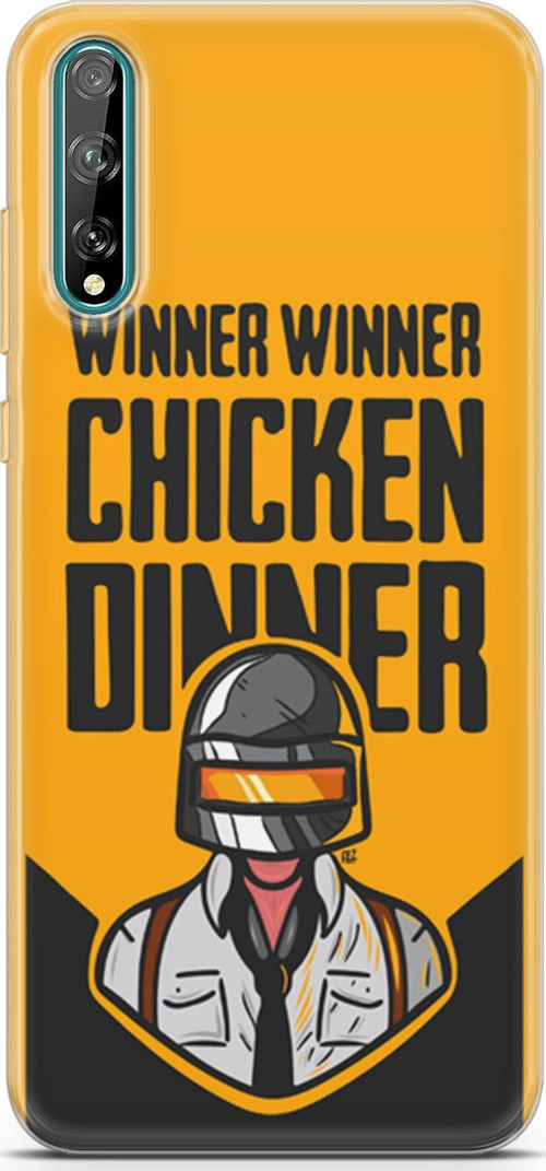 Huawei P Smart S 2020 Kılıf Orijinal Seri Typo 17 Winner Chicken Dinner Yumuşak Kılıf
