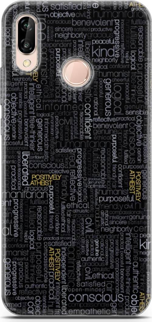 Huawei P20 Lite Kılıf Orijinal Seri Typo 26 Confident Soft Kapak