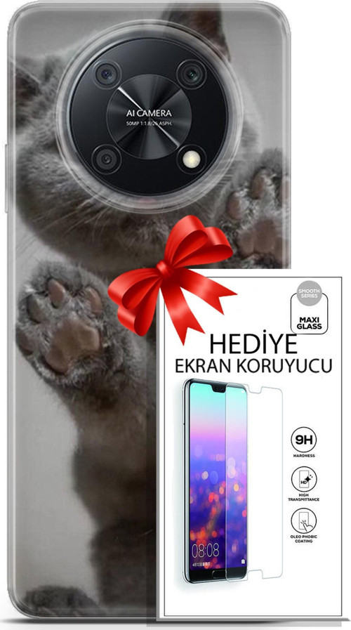 Huawei Nova Y90 Kılıf Orijinal Seri Scotish-British 10 Yavru Scottish Full Hd Kılıf + Ekran Koruyucu
