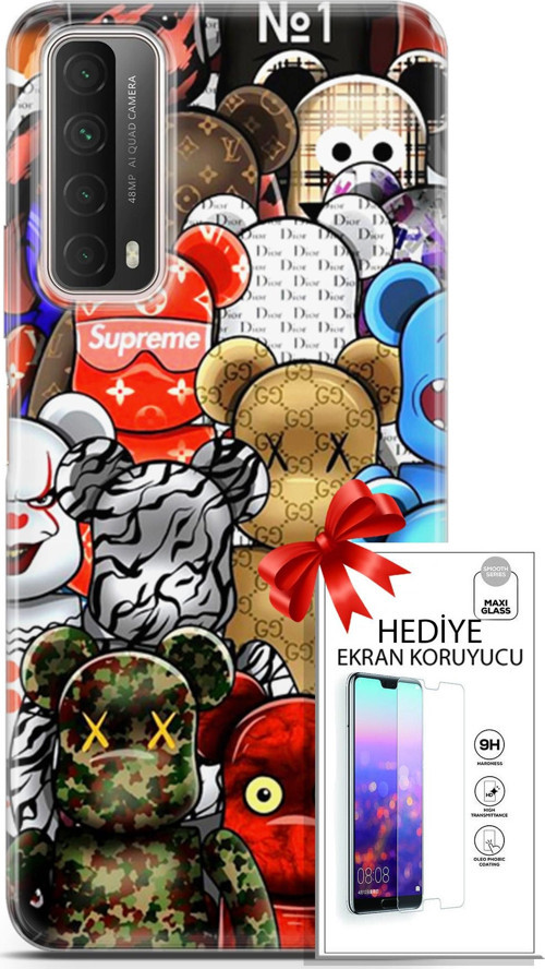 Huawei P Smart 2021 Kılıf Orijinal Seri Bounce 13 Louisa Burke Case Kapak Ekran Koruyucu