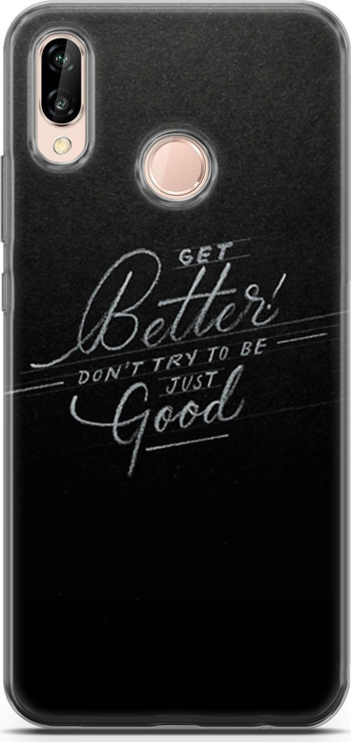 Huawei P20 Lite Kılıf Orijinal Seri Typo 10 Get Better Don'T Cry Full Hd Kılıf