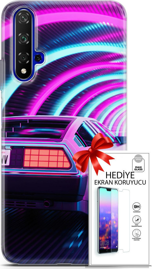 Huawei Nova 5T Kılıf Orijinal Seri Algorand 02 Geleceğe Dönüş Kapak Ve Ekran Koruyucu
