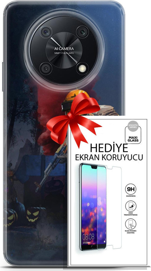 Huawei Nova Y90 Kılıf Orijinal Seri Pubg 25 Çatışma Soyulmayan Kılıf + Ekran Koruyucu Full Koruma