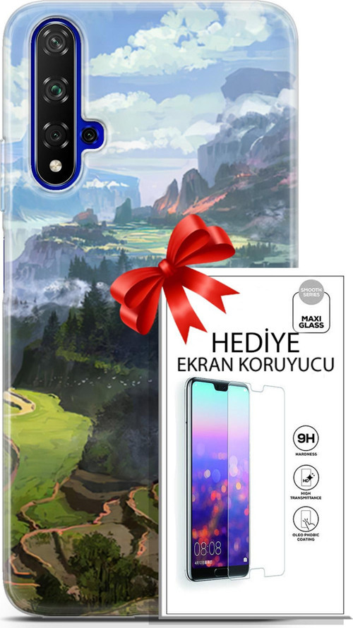 Huawei Nova 5T Kılıf Orijinal Seri Neo 23 Joker Kart Telefon Kabı Ve Ekran Koruyucu