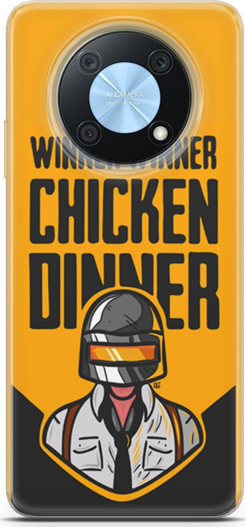 Huawei Nova Y90 Kılıf Orijinal Seri Typo 17 Winner Chicken Dinner Yumuşak Kılıf