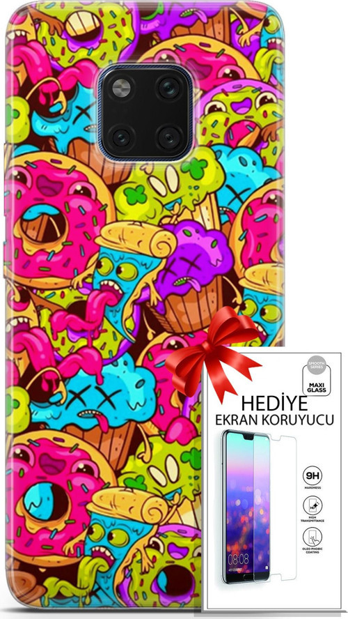 Huawei Mate 20 Pro Kılıf Orijinal Seri Bounce 01 Annabella Gordon Telefon Kılıfı + Ekran Koruyucu