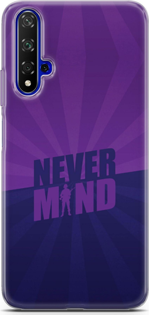 Huawei Nova 5T Kılıf Orijinal Seri Typo 06 Never Mind Koruyucu Kapak