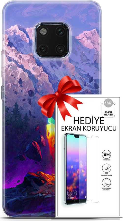 Huawei Mate 20 Pro Kılıf Orijinal Seri Neo 24 Örümcek Adam Darbe Emici Kılıf + Ekran Koruyucu