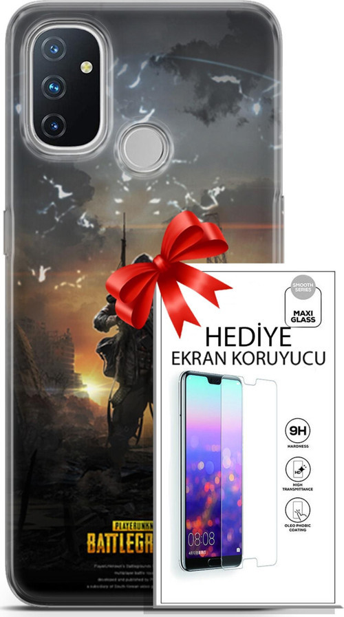 Oneplus Nord N100 Kılıf Orijinal Seri Pubg 23 Playerunknown'S Telefon Kabı Ve Ekran Koruyucu