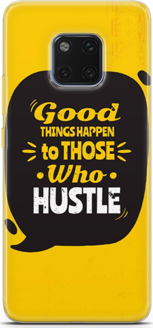 Huawei Mate 20 Pro Kılıf Orijinal Seri Typo 14 Good Things Happen Cover Kılıf