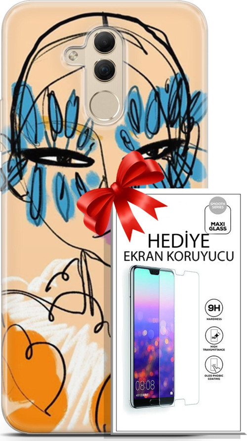 Huawei Mate 20 Lite Kılıf Orijinal Seri Soul 24 Uzakdoğulu Darbe Emici Kılıf + Ekran Koruyucu