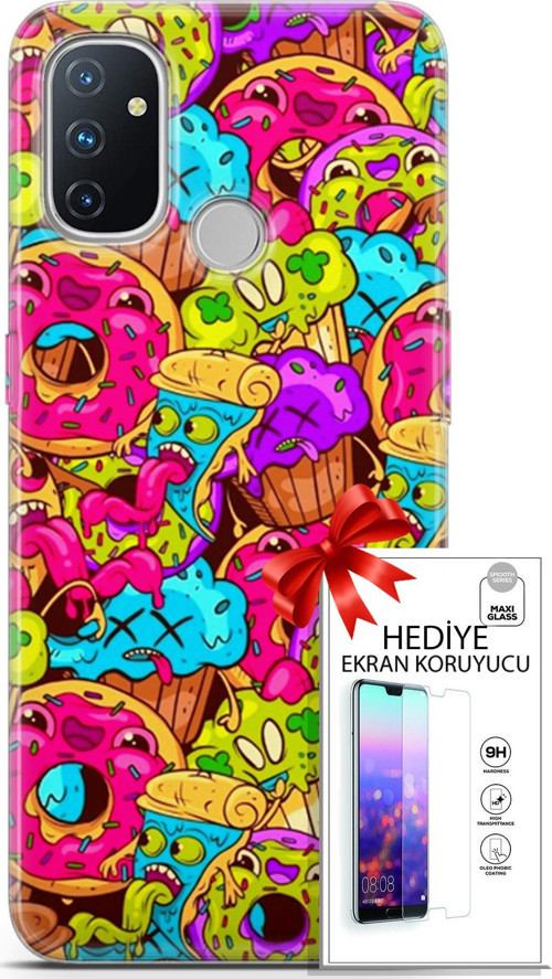 Oneplus Nord N100 Kılıf Orijinal Seri Bounce 01 Annabella Gordon Telefon Kılıfı + Ekran Koruyucu