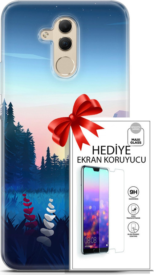 Huawei Mate 20 Lite Kılıf Orijinal Seri Neo 11 Batgirl 4K Baskılı Kılıf + Ekran Koruyucu Full Koruma