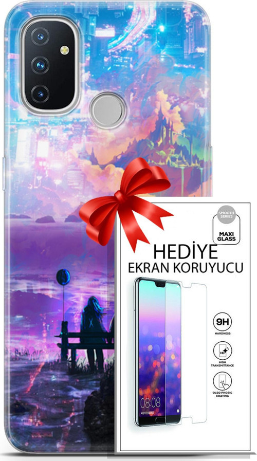 Oneplus Nord N100 Kılıf Orijinal Seri Neo 25 Spider Man Miles Soyulmayan Kılıf + Ekran Koruyucu Full