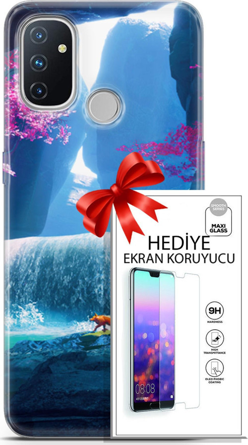 Oneplus Nord N100 Kılıf Orijinal Seri Neo 05 Iron Man Koruma Kılıfı + Ekran Koruyucu