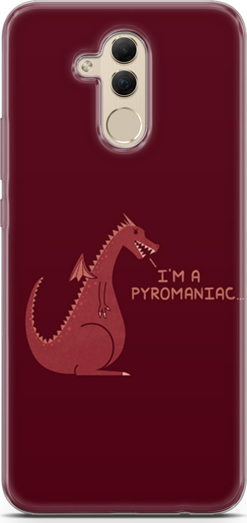 Huawei Mate 20 Lite Kılıf Orijinal Seri Typo 07 I'M A Pyromaniac Desenli Kılıf
