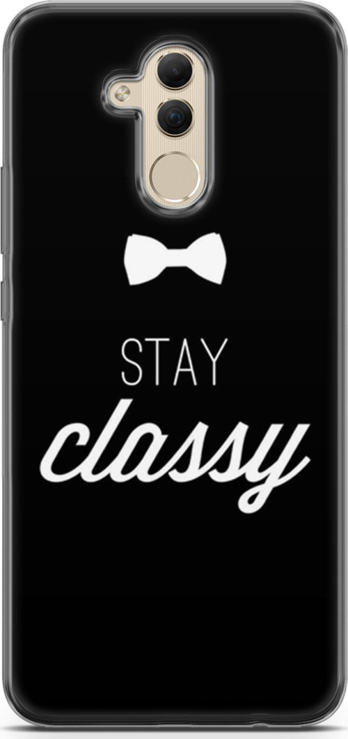 Huawei Mate 20 Lite Kılıf Orijinal Seri Typo 18 Stay Classy Parlak Kılıf