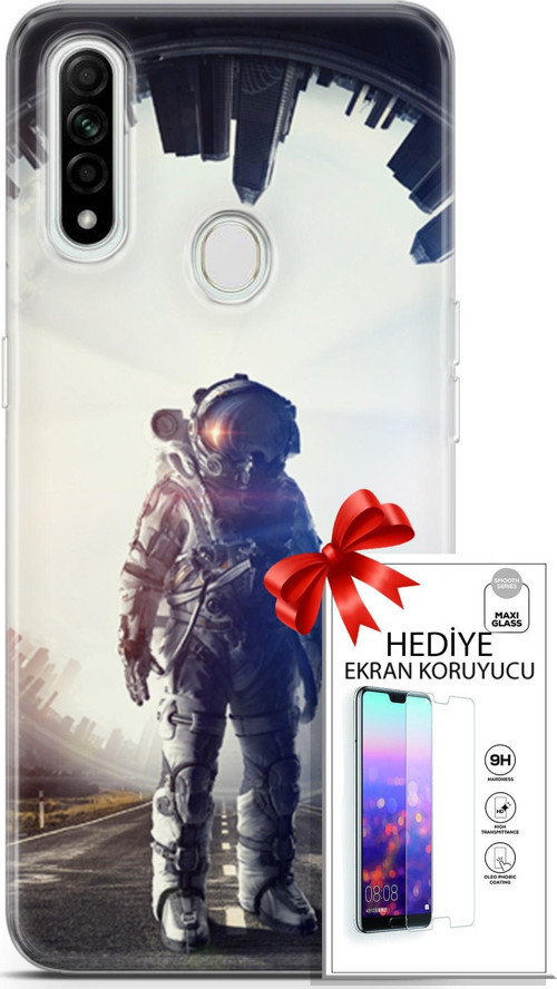 Oppo A31 Kılıf Orijinal Seri Algorand 22 Astro Kap + Ekran Koruyucu