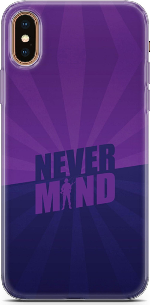 Apple İphone Xs Max Kılıf Orijinal Seri Typo 06 Never Mind Koruyucu Kapak