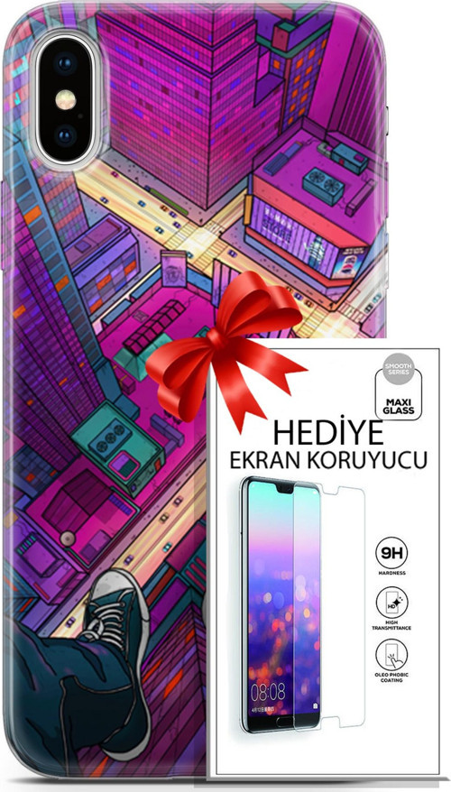 Apple İphone X - Xs Kılıf Orijinal Seri Fantasy 13 Converse Case Kapak Ekran Koruyucu