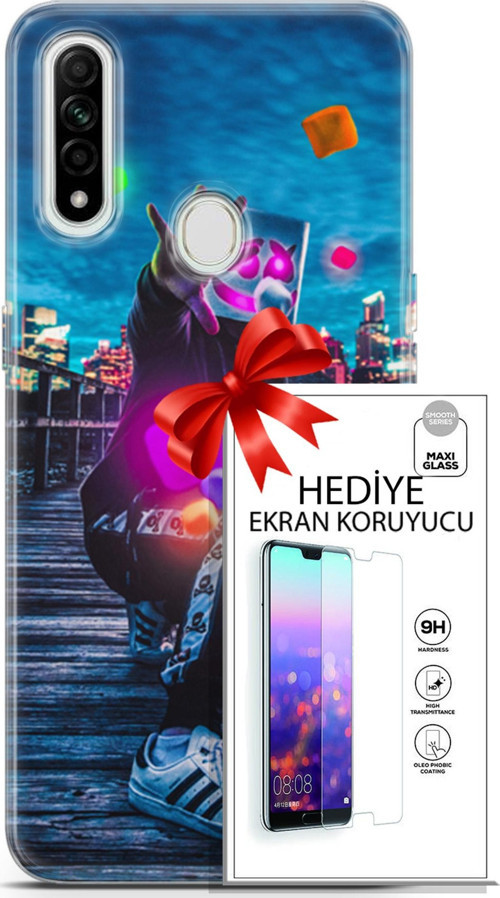 Oppo A31 Kılıf Orijinal Seri Neo 28 Örümcek Kız İz Bırakmayan Kılıf + Ön Ekran Koruyucu