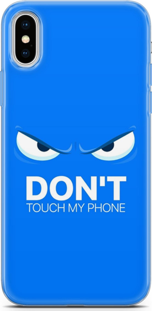 Apple İphone X - Xs Kılıf Orijinal Seri Typo 19 Don'T Touch My Phone Tam Koruma Kılıf