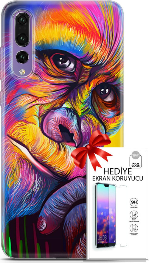 Huawei P20 Pro Kılıf Orijinal Seri Bounce 26 Skylar Carter Soft Kapak + Ekran Koruyucu