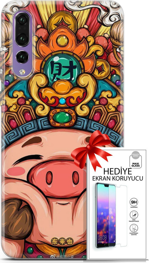 Huawei P20 Pro Kılıf Orijinal Seri Bounce 19 Emma Robertson Tam Koruma Kılıf + Ekran Koruyucu