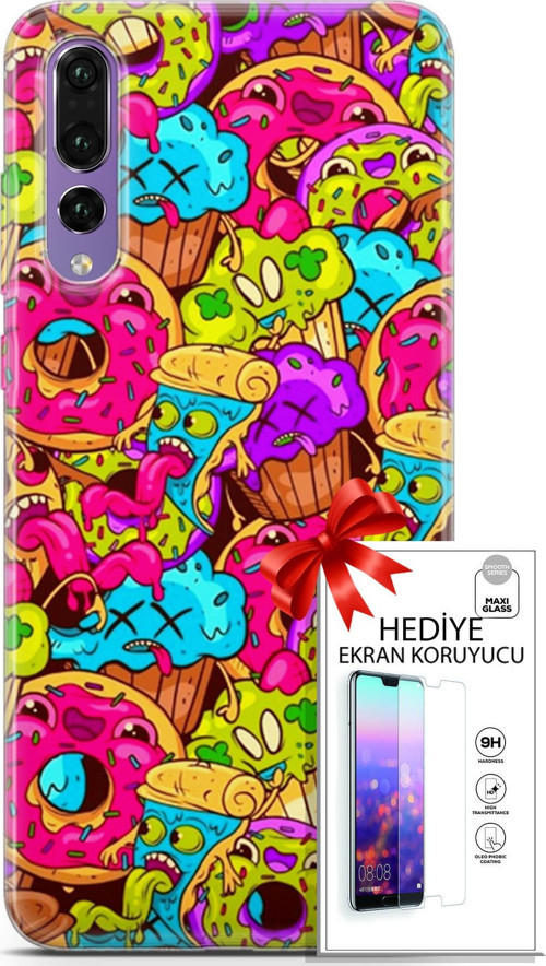 Huawei P20 Pro Kılıf Orijinal Seri Bounce 01 Annabella Gordon Telefon Kılıfı + Ekran Koruyucu