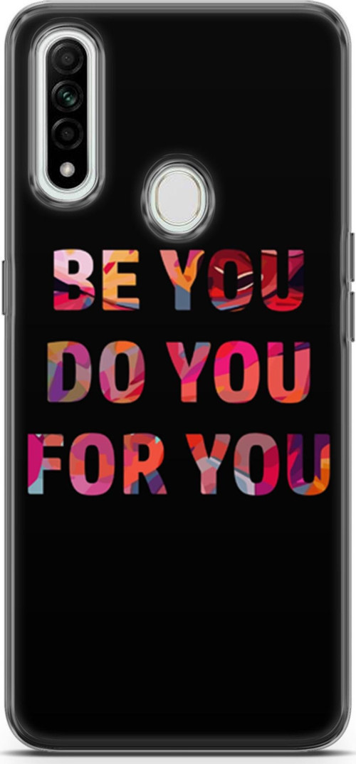 Oppo A31 Kılıf Orijinal Seri Typo 23 Be You, Do You, For You Telefon Kabı