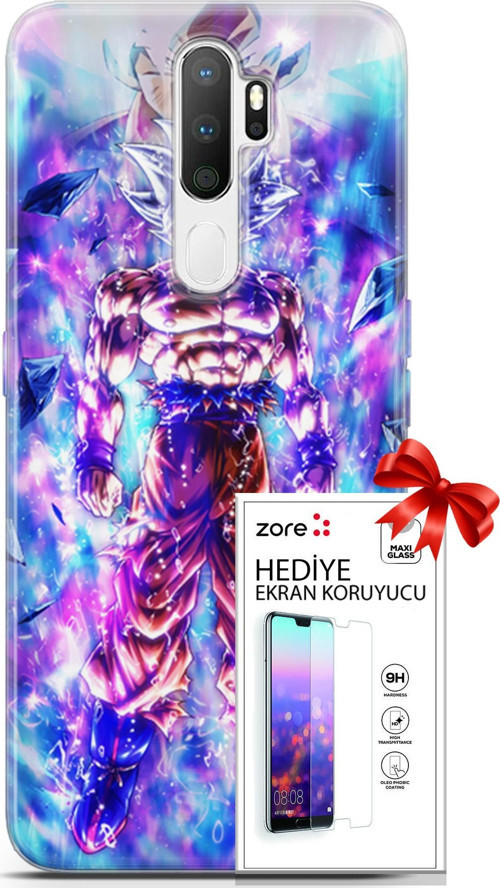 Oppo A5 2020 Kılıf Orijinal Seri Supers 12 Legends Anime Tasarım Kılıf + Ekran Koruyucu
